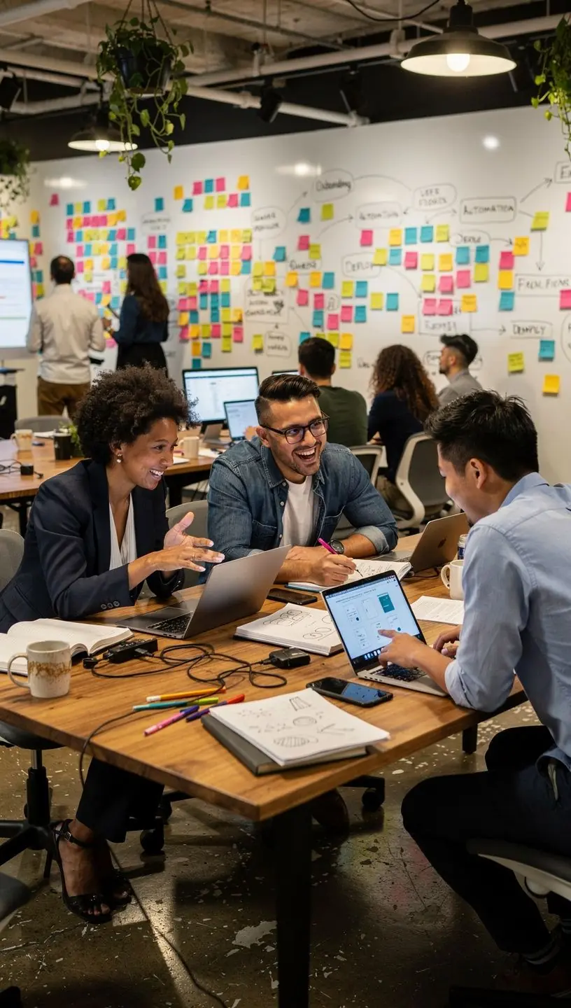 Graph displaying measurable performance improvements after implementing automated solutions in a corporate environment.